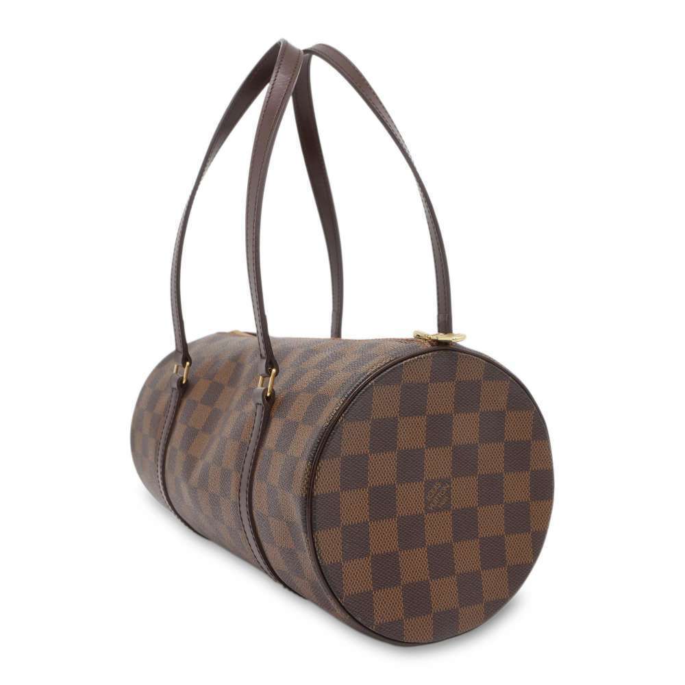 Louis Vuitton Damier Papillon Handbag Bag Ebene Clutch Brown